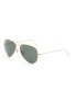 Main View - Click To Enlarge - RAY-BAN - AVIATOR LARGE METAL FRAME METAL TEMPLE GREEN POLARIZED LENS SUNGLASSES