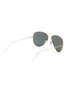 Figure View - Click To Enlarge - RAY-BAN - AVIATOR LARGE METAL FRAME METAL TEMPLE GREEN POLARIZED LENS SUNGLASSES