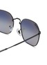 Detail View - Click To Enlarge - RAY-BAN - Gradient Grey Lens Black Metal Square Sunglasses