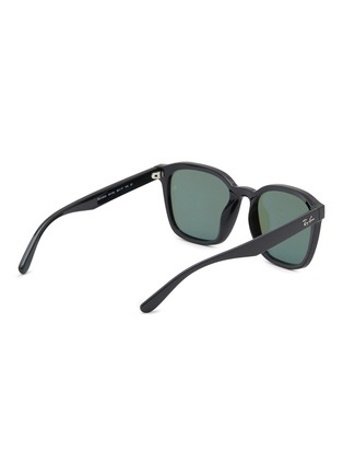 Figure View - Click To Enlarge - RAY-BAN - ACETATE FRAME WAYFARER-ESQUE INJECTED DARK GREEN POLARIZED LENS SUNGLASSES
