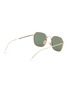 Figure View - Click To Enlarge - RAY-BAN - Green Lens Gold Toned Metal Square Sunglasses