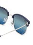 Detail View - Click To Enlarge - RAY-BAN - NEW CLUBMASTER METAL TEMPLE INJECTED POLARIZED BLUE MIRROR LENS