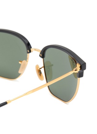Detail View - Click To Enlarge - RAY-BAN - NEW CLUBMASTER METAL TEMPLE INJECTED GREEN LENS