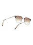 Figure View - Click To Enlarge - RAY-BAN - Gradient Brown Lens Tortoiseshell Effect Metal Square Sunglass