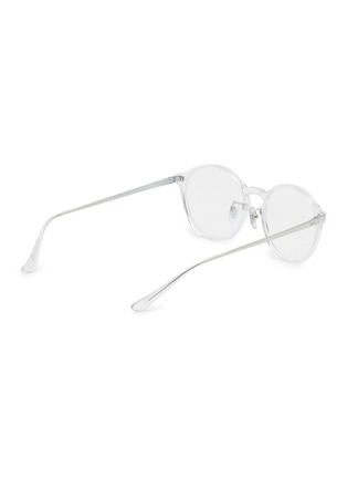 Figure View - Click To Enlarge - RAY-BAN - ACETATE ROUND FRAME CLEAR LENSES GLASSES