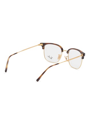 Figure View - Click To Enlarge - RAY-BAN - MIXED FRAME CLUBMASTER-ESQUE FRAME CLEAR LENSES GLASSES
