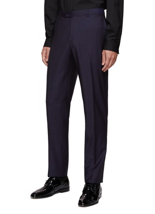 Detail View - Click To Enlarge - ISAIA - SINGLE BREASTED SHAWL LAPEL FULL LINED DOUBLE VENT TUXEDO SUIT