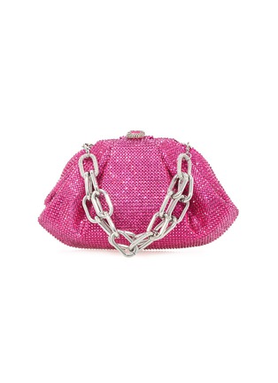 Main View - Click To Enlarge - JUDITH LEIBER - Chain Strap Stone Embellished Pouch
