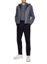 Figure View - Click To Enlarge - BRUNELLO CUCINELLI - TABBED WAISTBAND DOUBLE PLEAT VIRGIN WOOL TROUSERS