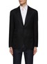 Main View - Click To Enlarge - BRUNELLO CUCINELLI - SINGLE BREASTED NOTCH LAPEL VIRGIN WOOL BLAZER