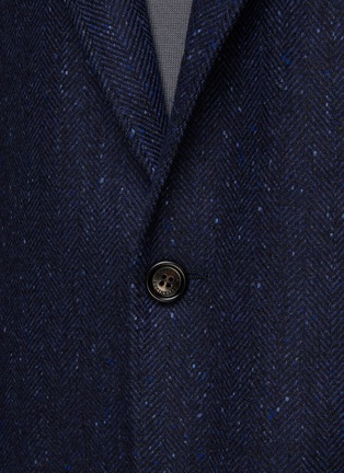  - BRUNELLO CUCINELLI - SINGLE BREASTED NOTCH LAPEL WOOL CASHMERE FLANNEL BLAZER