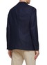 Back View - Click To Enlarge - BRUNELLO CUCINELLI - SINGLE BREASTED NOTCH LAPEL WOOL CASHMERE FLANNEL BLAZER