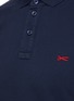 DENHAM - ‘Lupo’ Scissors Logo Embroidery Short Sleeve Cotton Blend Polo Shirt