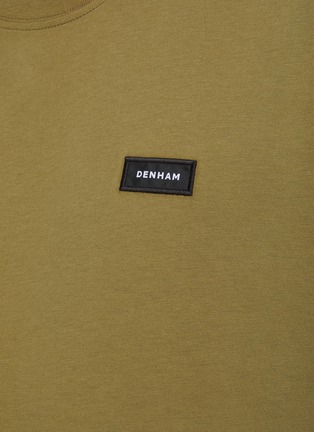  - DENHAM - Logo Patch Crewneck Cotton T-Shirt