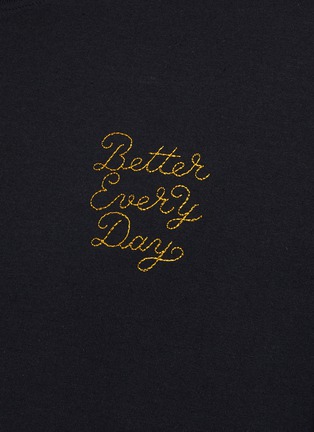  - DENHAM - x Pieter Ceizer ‘Better Every Day’ Slogan Embroidery Graphic Print Cotton T-Shirt