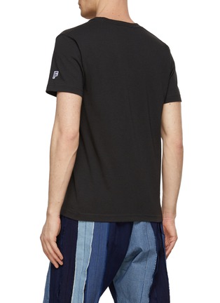 Back View - Click To Enlarge - FDMTL - Circle Patch Crewneck Cotton Short Sleeve T-Shirt