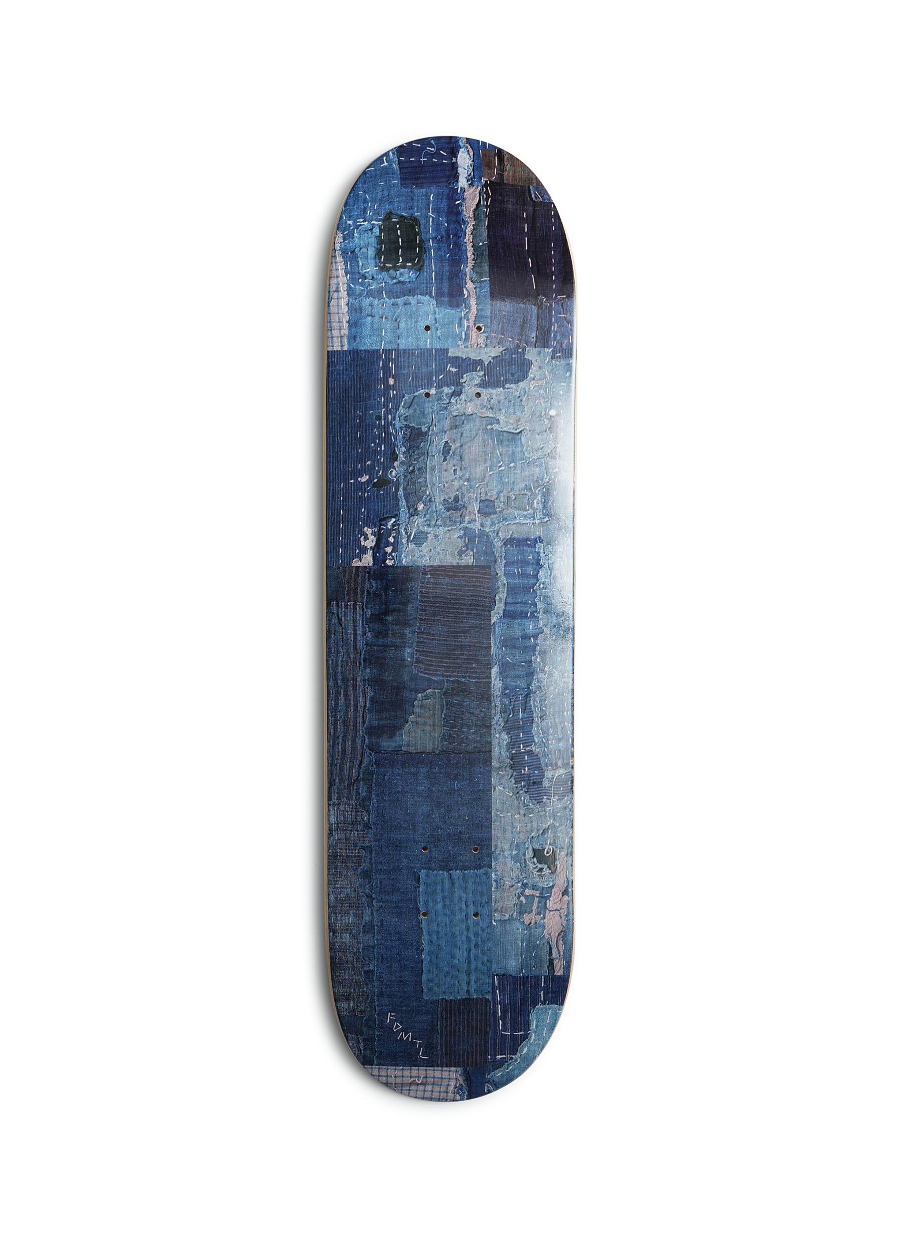 FDMTL Boro Patchwork Print Skateboard Deck