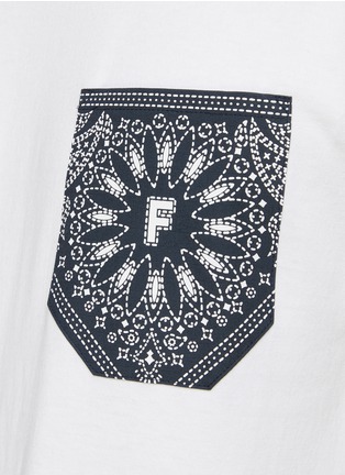  - FDMTL - Paisely Printed Pocket Crewneck Cotton Short Sleeve T-Shirt