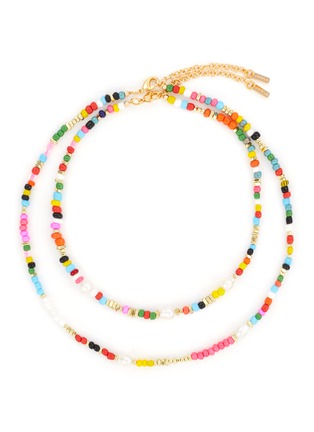 Main View - Click To Enlarge - MARTHA CALVO - ‘OCEAN DRIVE’ FRESHWATER PEARL BEAD NECKLACE SET