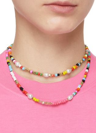 Figure View - Click To Enlarge - MARTHA CALVO - ‘OCEAN DRIVE’ FRESHWATER PEARL BEAD NECKLACE SET
