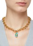 Figure View - Click To Enlarge - MARTHA CALVO - ‘SMILES ALL AROUND’ 14K GOLD PLATED HAND PAINTED BAROQUE PEARL SMILEY CHARM NECKLACE