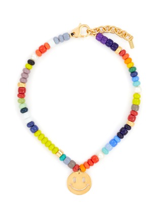 Main View - Click To Enlarge - MARTHA CALVO - ‘SMILES ON ME’ FRESHWATER PEARL BEAD SMILEY FACE PENDANT NECKLACE