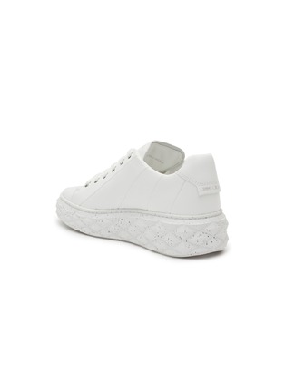  - JIMMY CHOO - ‘Diamond’ Low Top Lace Up Leather Sneakers