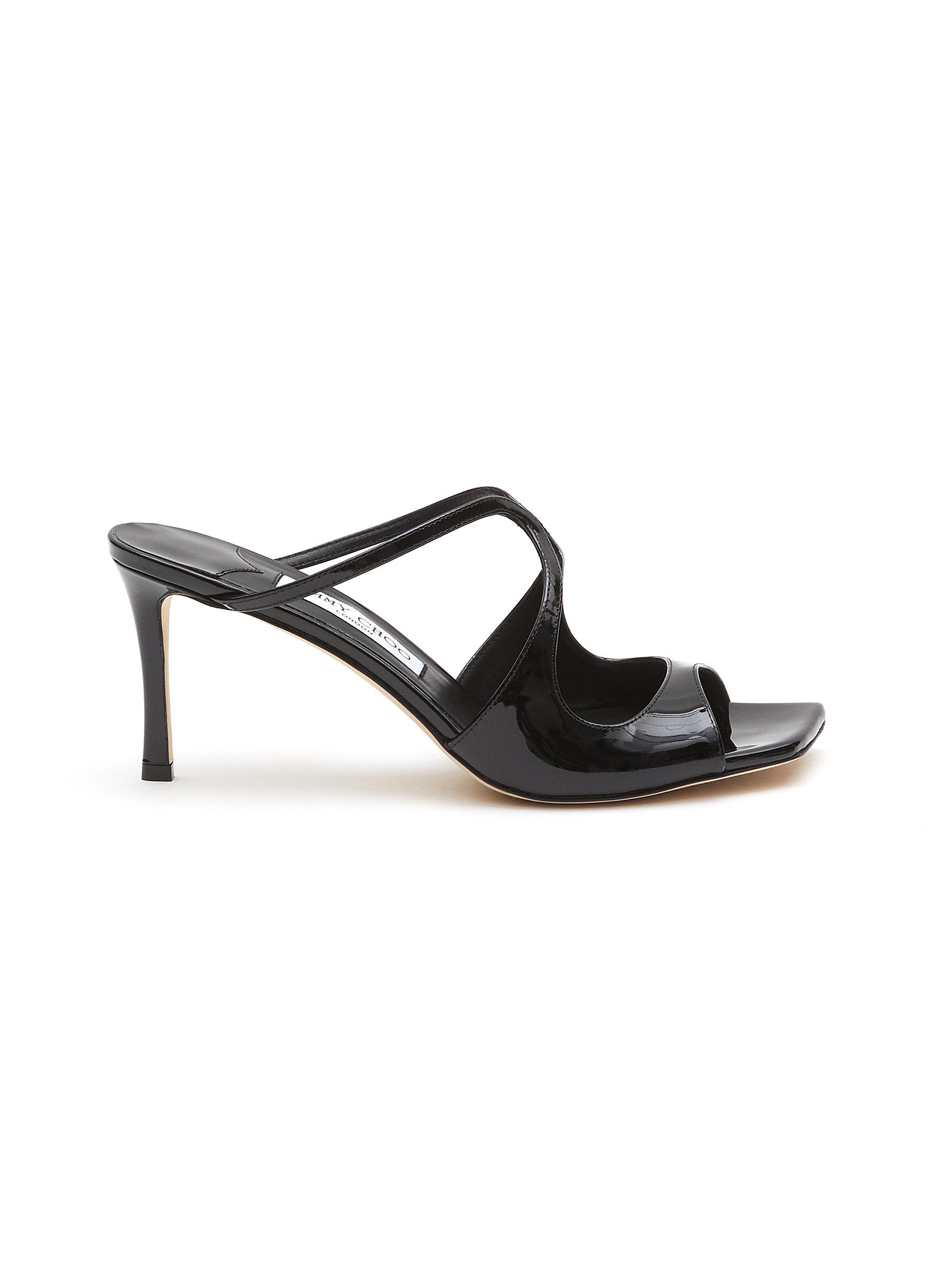 JIMMY CHOO 'ANISE' 75 PATENT LEATHER SANDALS