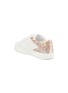  - JIMMY CHOO - ‘ROME’ LOW TOP LACE UP GLITTER LEATHER SNEAKERS