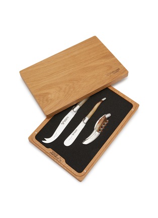 Detail View - Click To Enlarge - LAGUIOLE EN AUBRAC - Corkscrew Cheese Knife And Spreader Set