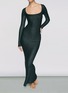 Figure View - Click To Enlarge - SKIMS - ‘Soft Lounge’ Shimmer Long Sleeve Dress