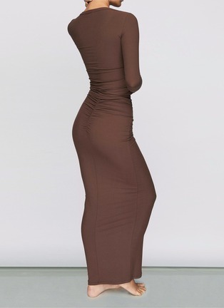 Back View - Click To Enlarge - SKIMS - ‘SOFT LOUNGE’ RUCHED LONG SKIRT
