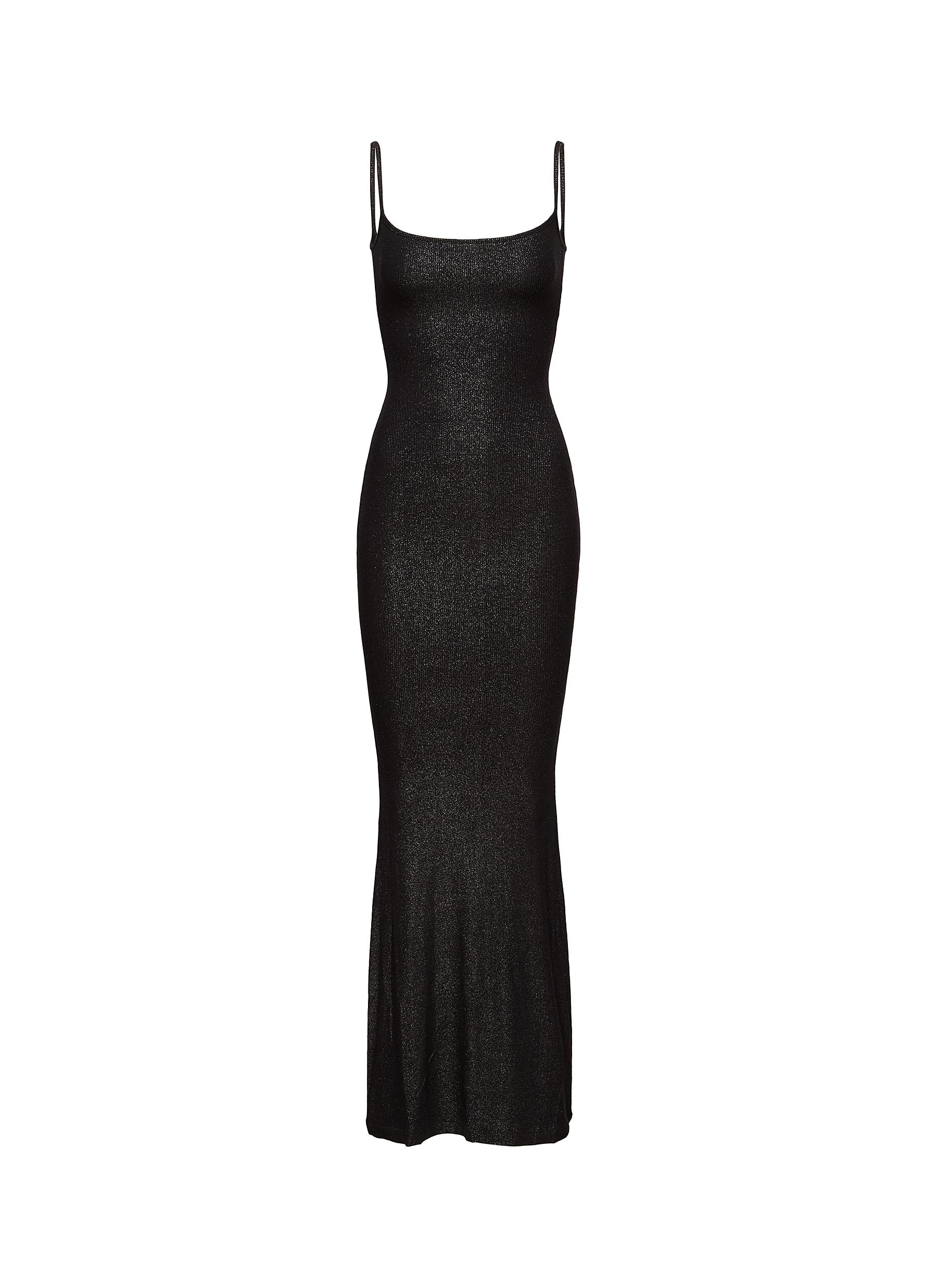 SKIMS 'SOFT LOUNGE' SHIMMER LONG SLIP DRESS | Smart Closet