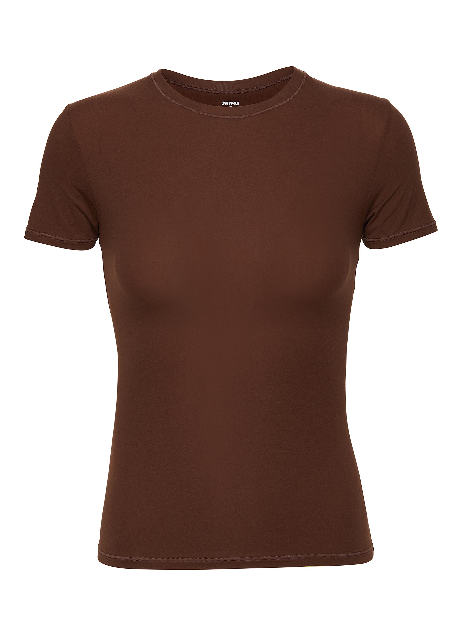 Skims Fits Everybody T-shirt In Brown
