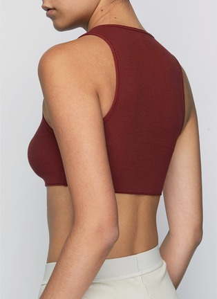 Back View - Click To Enlarge - SKIMS - ‘COTTON’ RIB SUPER CROP TANK TOP