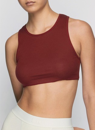 Figure View - Click To Enlarge - SKIMS - ‘COTTON’ RIB SUPER CROP TANK TOP