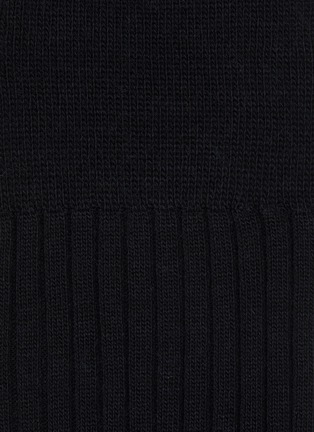 Detail View - Click To Enlarge - PANTHERELLA - ‘LABURNUM’ 5X3 RIB MERINO WOOL LONG ANKLET SOCKS