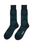 Main View - Click To Enlarge - PANTHERELLA - ‘ABDALE’ ARGYLE MOTIF MERINO WOOL BLEND ANKLET SOCKS