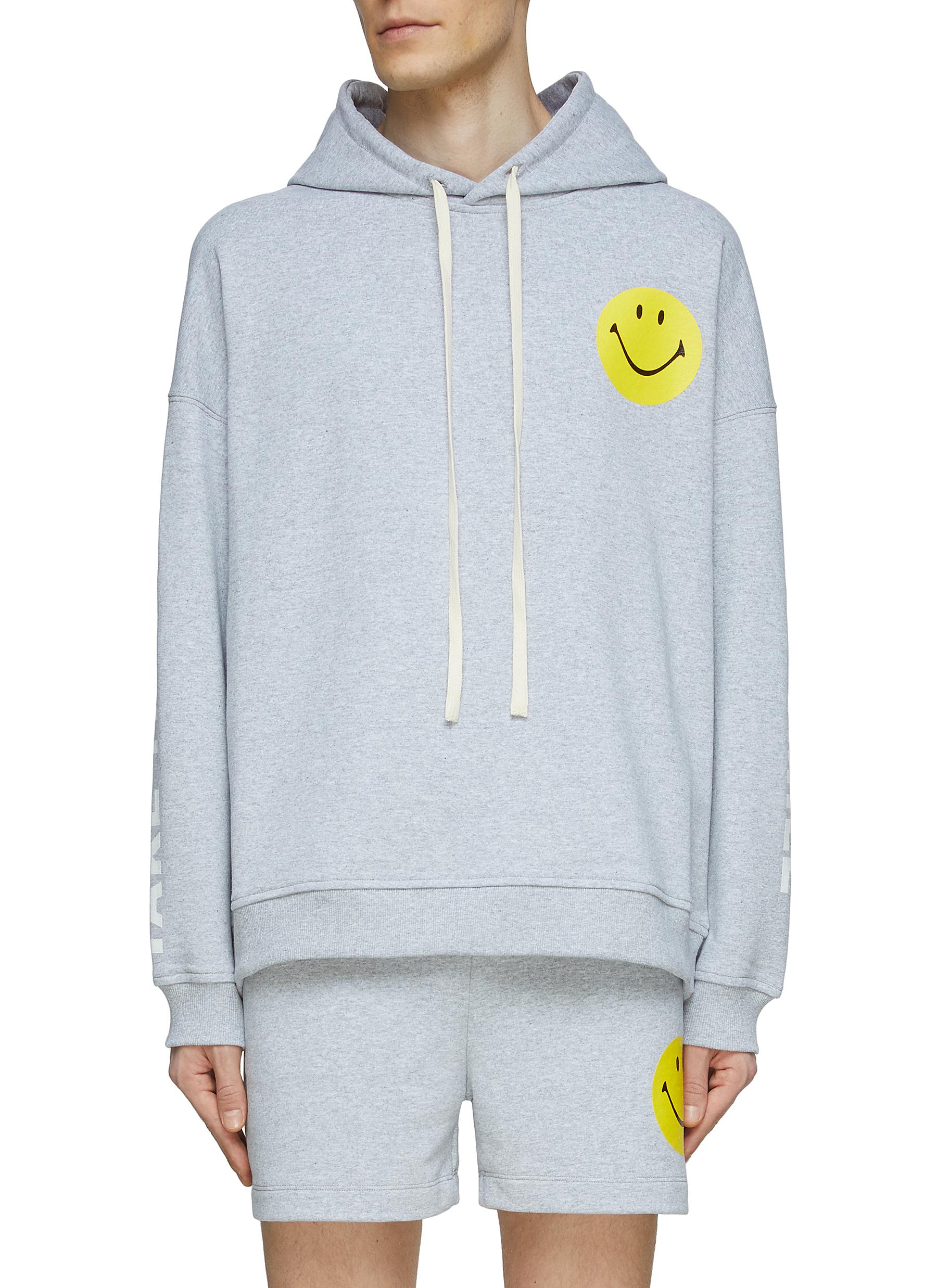 JOSHUA'S SMILEY FACE WITH SLOGAN PULLOVER HOODIE