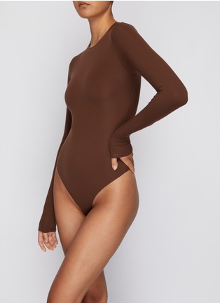 Figure View - Click To Enlarge - SKIMS - ‘Fits Everybody’ Long Sleeve Crew Neck Bodysuit