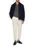 Figure View - Click To Enlarge - BARENA - Melange Knit Polo Shirt