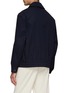 Back View - Click To Enlarge - BARENA - Elasticated Hem Cotton Zip Up Shirt Jacket