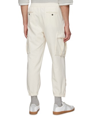 Back View - Click To Enlarge - BARENA - Textured Cotton Cropped Cargo Pants