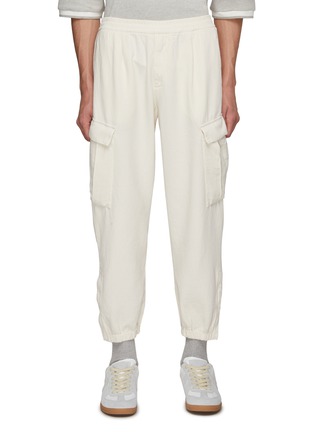 Main View - Click To Enlarge - BARENA - Textured Cotton Cropped Cargo Pants