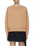 Main View - Click To Enlarge - SA SU PHI - Slit Back Crewneck Cashmere Knit Sweater