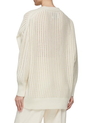 Back View - Click To Enlarge - SA SU PHI - Two-Way Side Slit Cashmere Knit Sweater