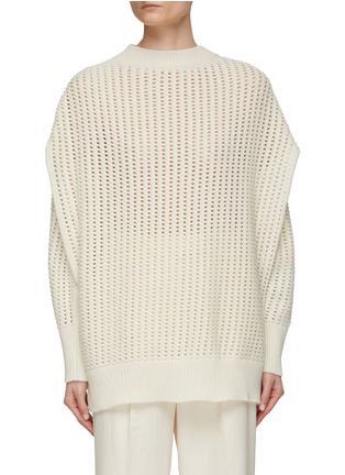 Main View - Click To Enlarge - SA SU PHI - Two-Way Side Slit Cashmere Knit Sweater