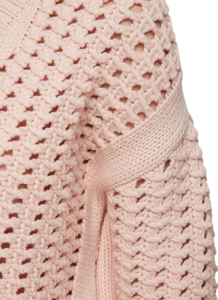  - SA SU PHI - V-Neck Puff Sleeve Knit Sweater