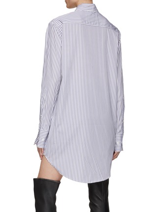 Back View - Click To Enlarge - SA SU PHI - Striped Cotton Poplin Button Up Shirt