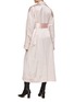 Back View - Click To Enlarge - SA SU PHI - Belted Oversize Lapel Drop Shoulder Silk Duchesse Trench Coat